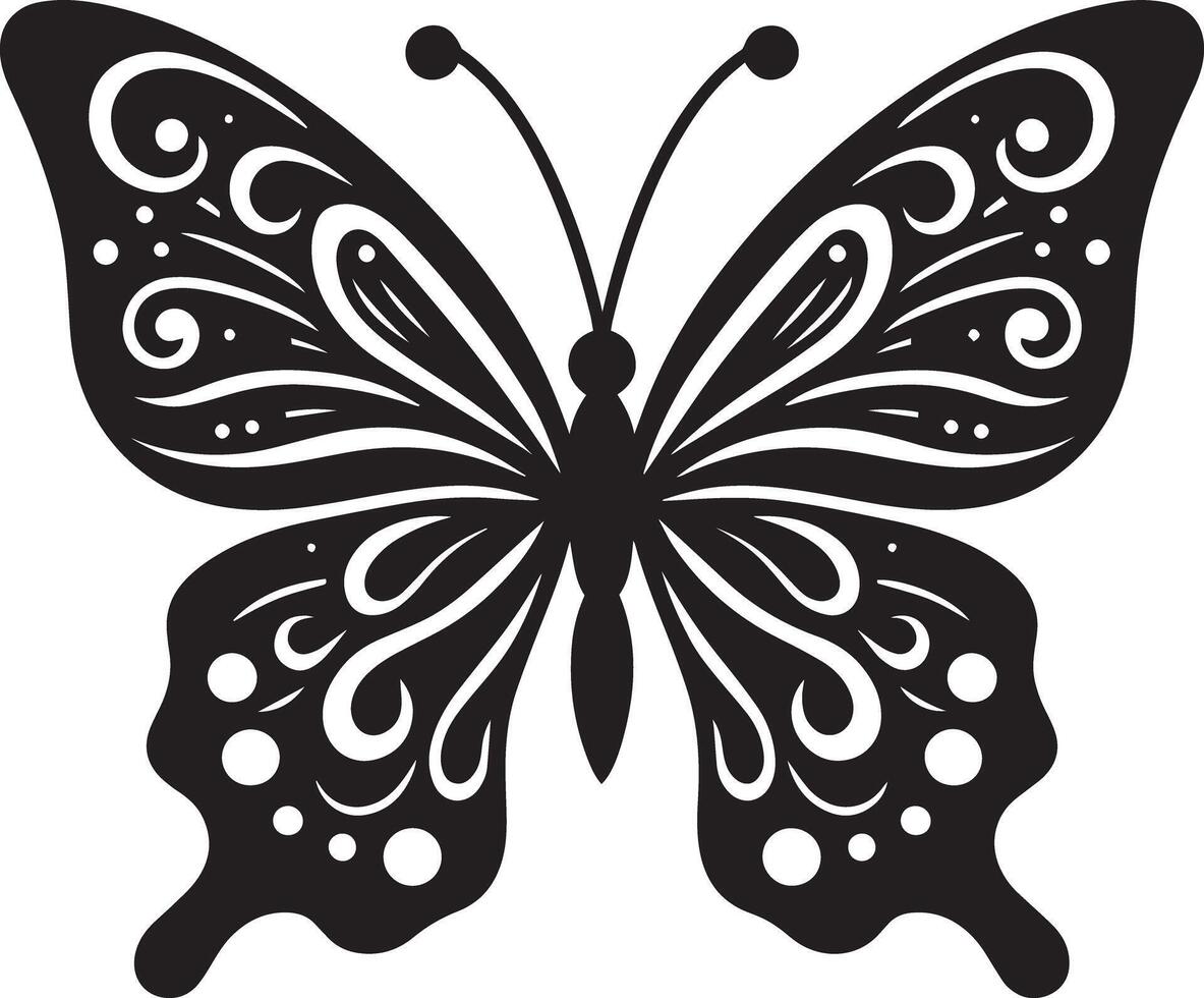 Butterfly silhouette image vector