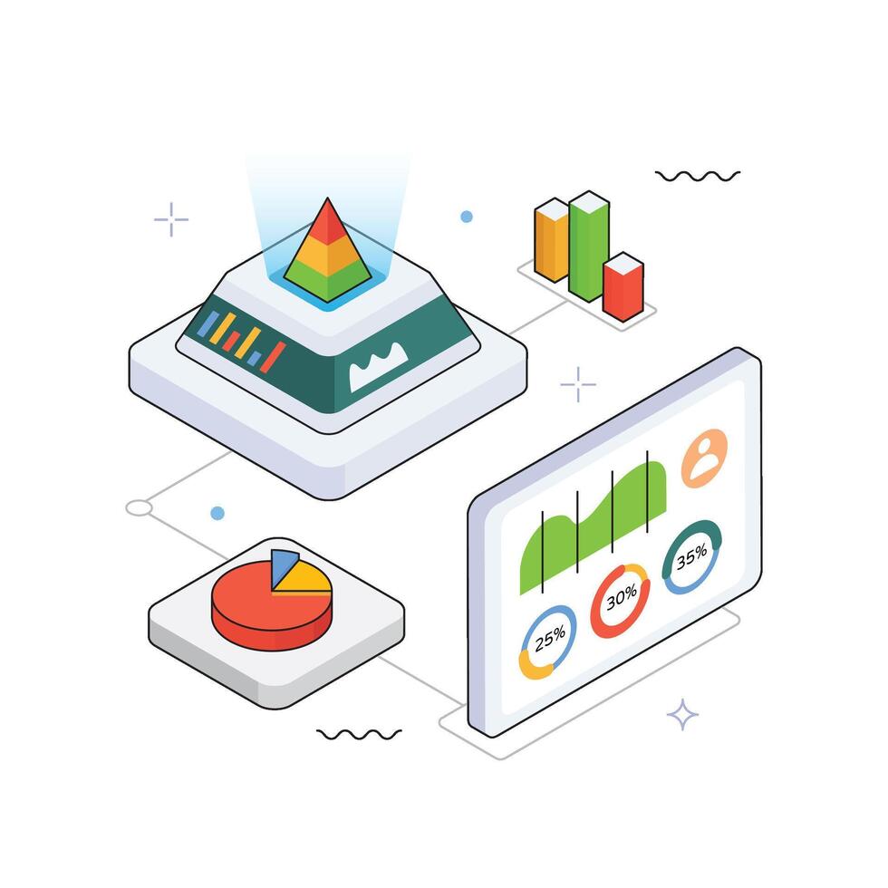 Data visualization tools for analysis vector