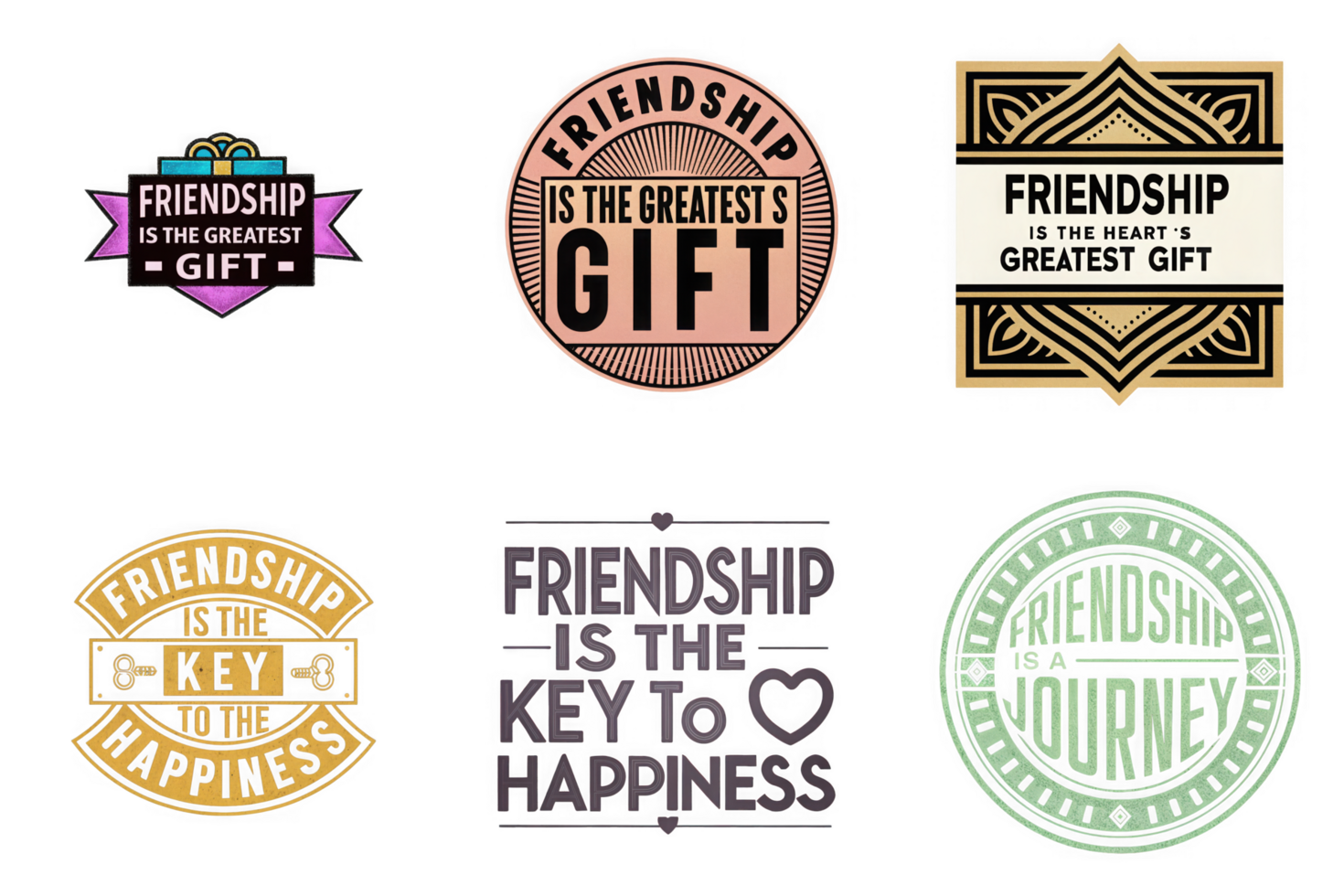 Friendship gift happiness journey key isolated on a transparent background image png
