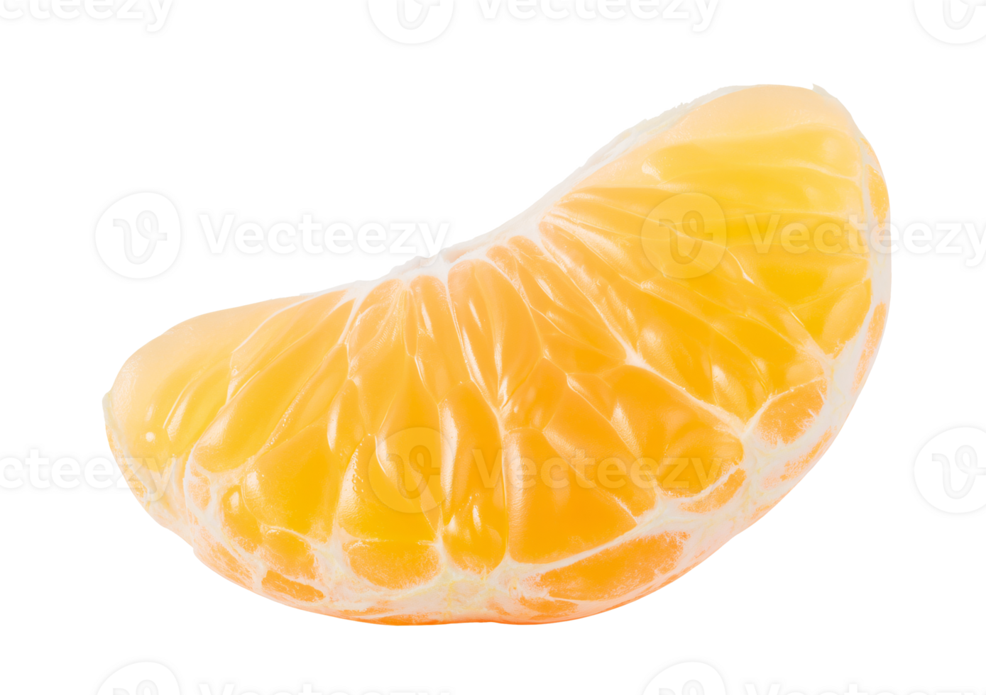 Juicy Mandarin Orange Segment Isolated on transparent background a vibrant citrus fruit slice perfect for food blogs recipes and healthy eating content png