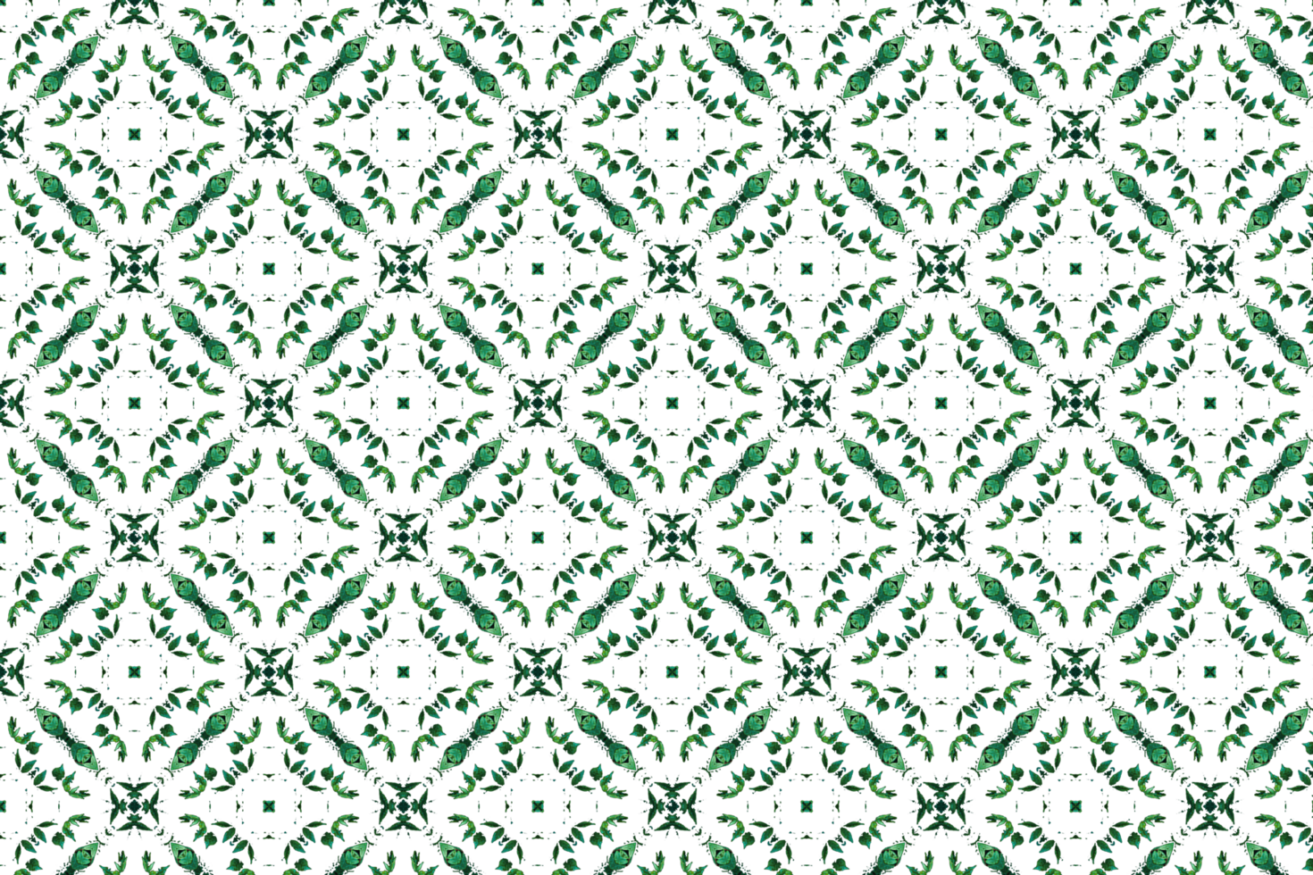 Abstract green seamless floral pattern. Textile seamless pattern.Green background png