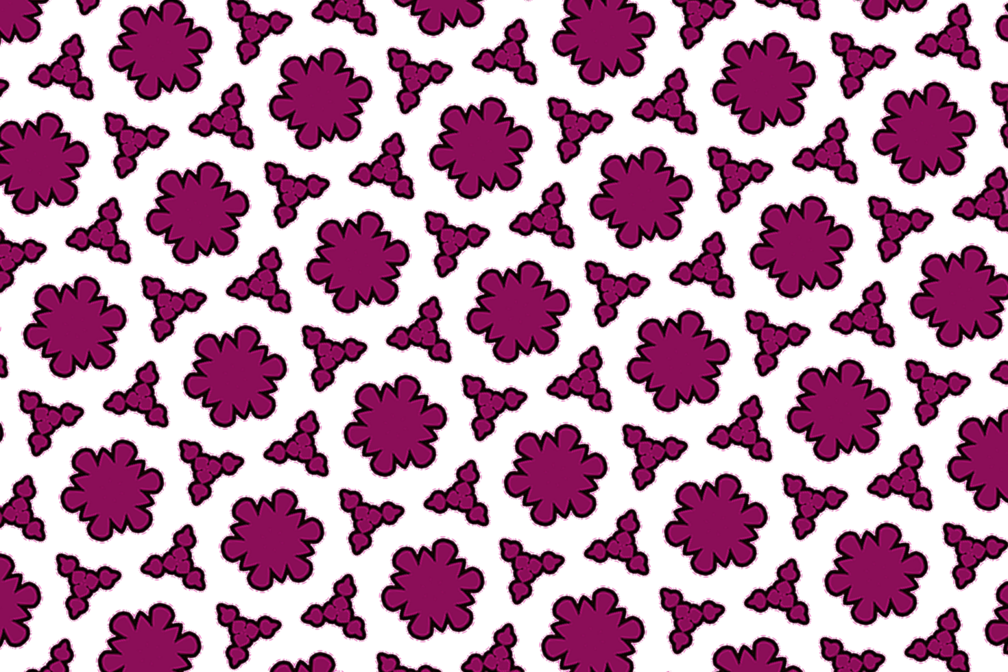 Seamless geometric floral pattern png