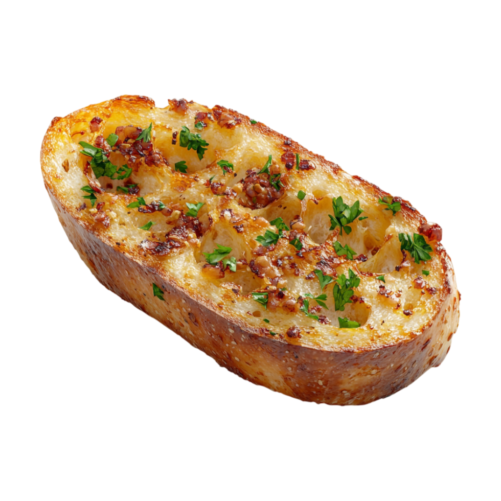 bread with cheese and herbs png