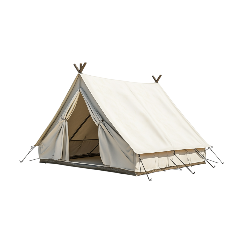 White Big tent on a transparent background png