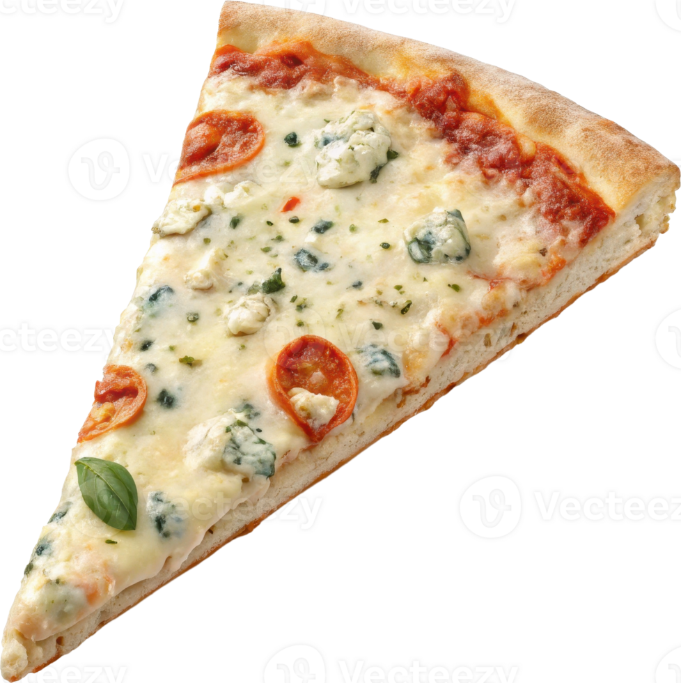 Gourmet Gorgonzola and Tomato Pizza Slice png