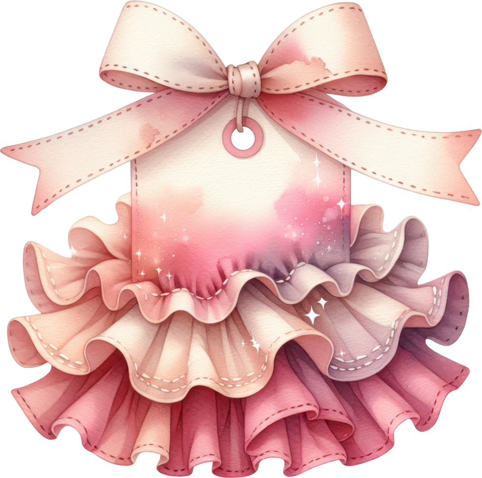 Coquette Elegant autumn ornament with ruffled ribbon png