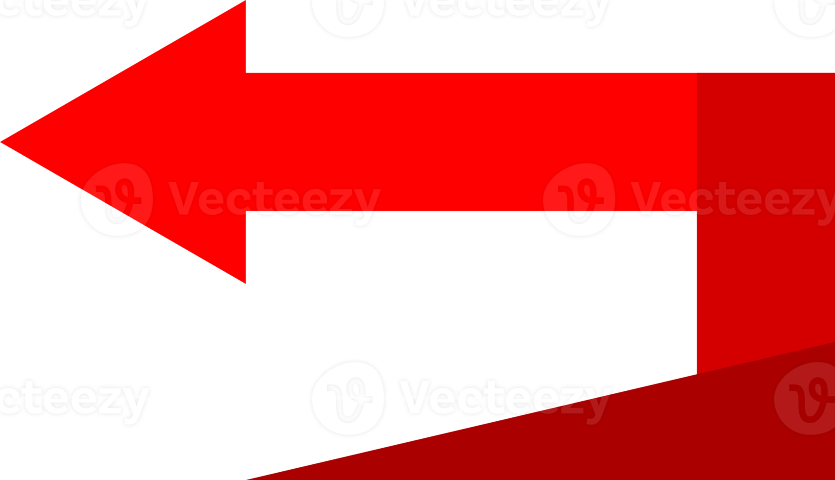 Red abstract arrow png