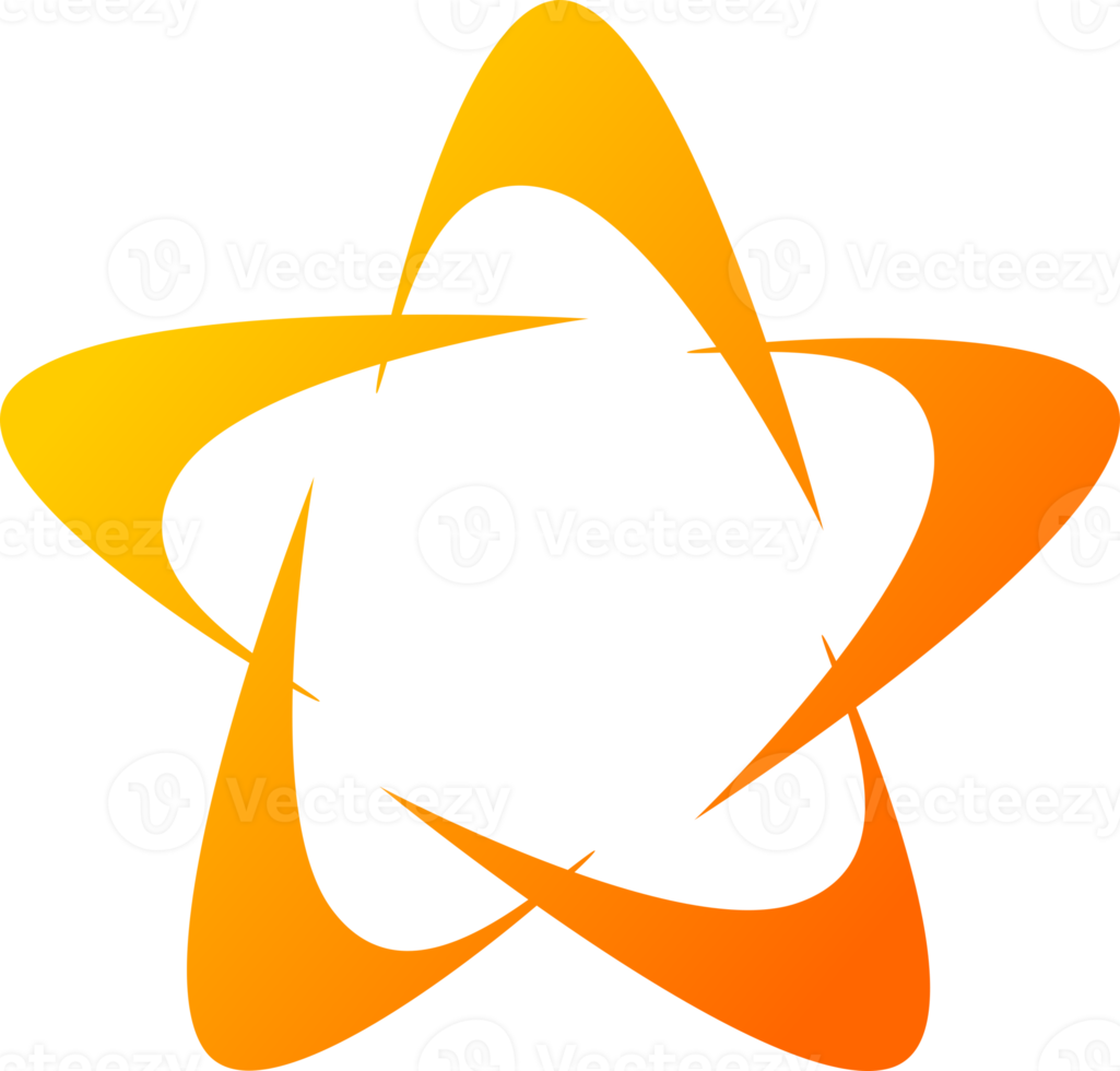 Star yellow orange png