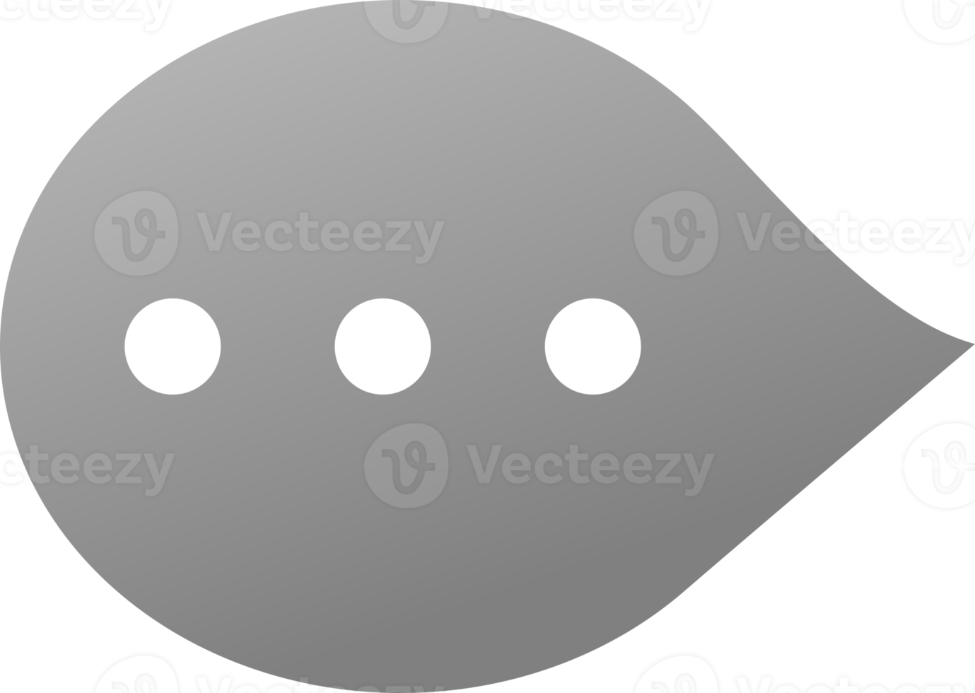 Gray bubble message chat social media png