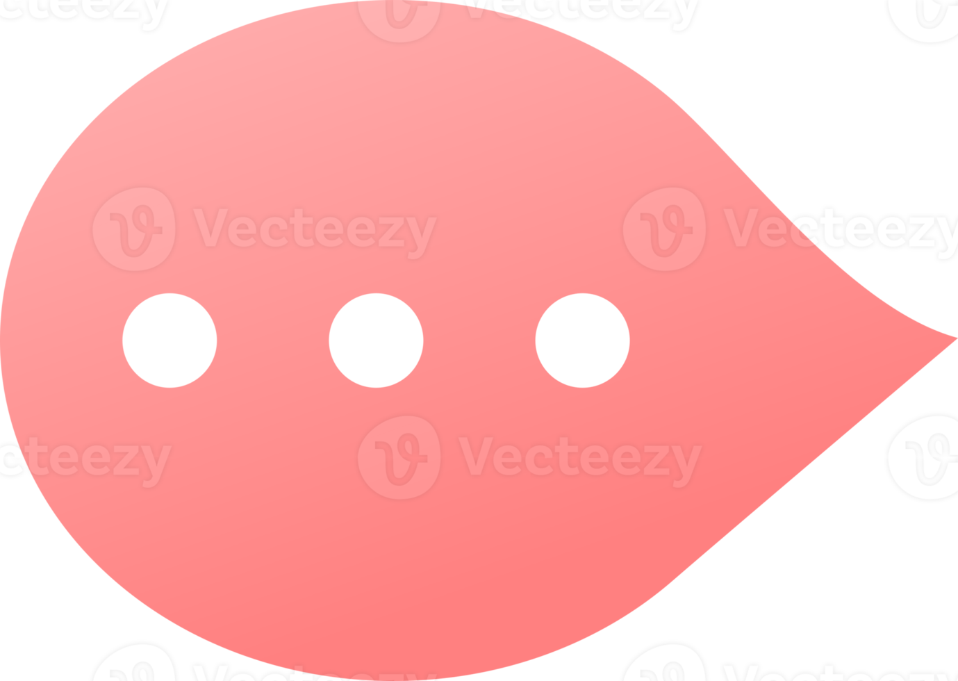 Pink bubble message chat social media doodle icon png