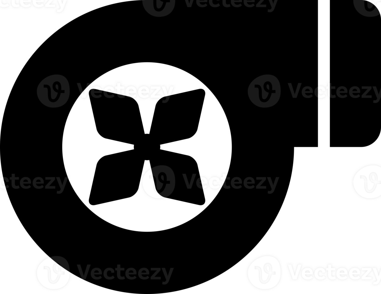 Black turbo sign icon png