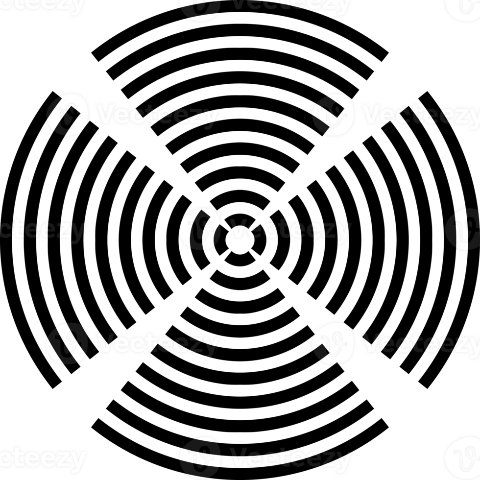 Icon black line circle abstract png