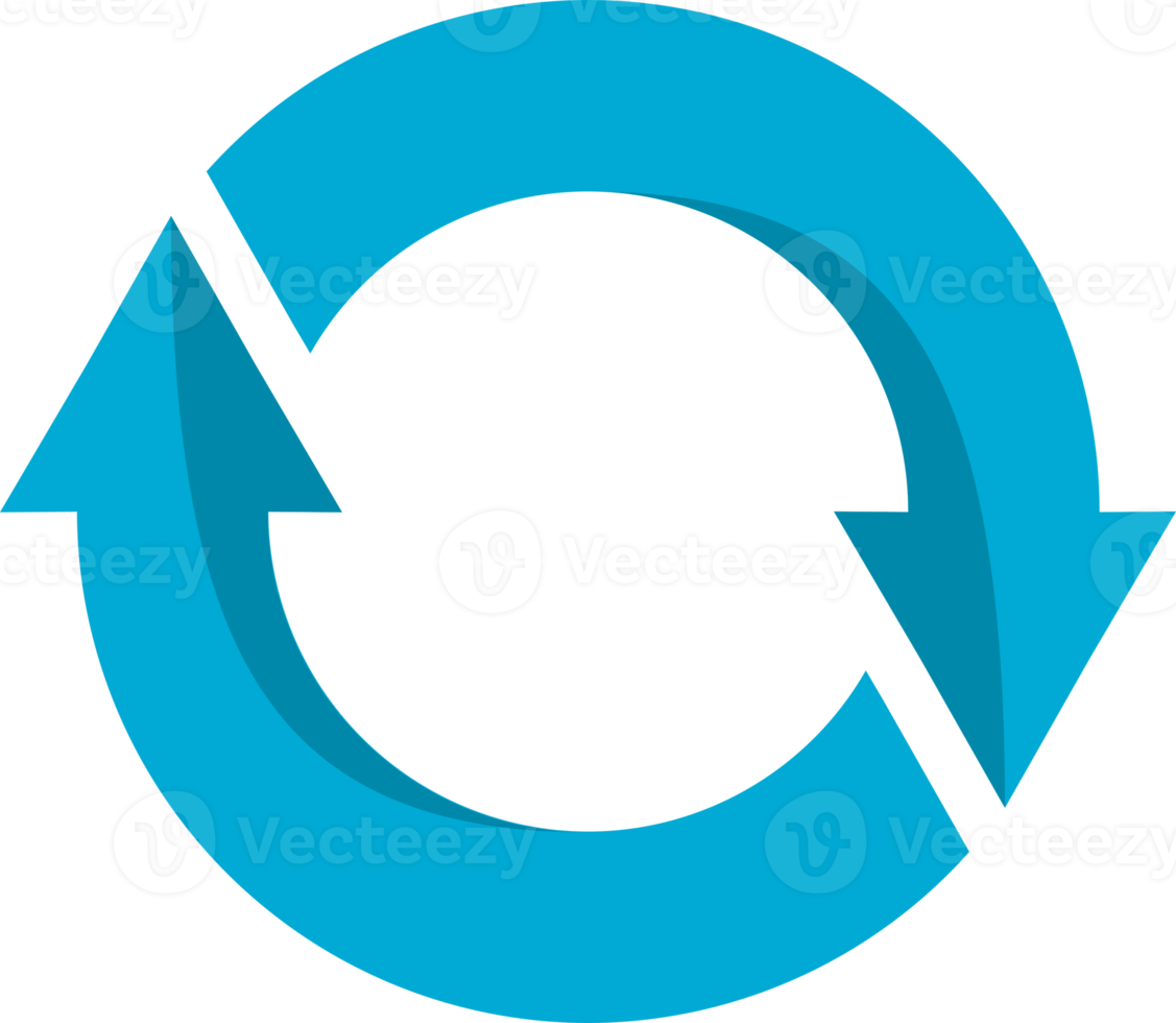 Blue circle arrow sign png