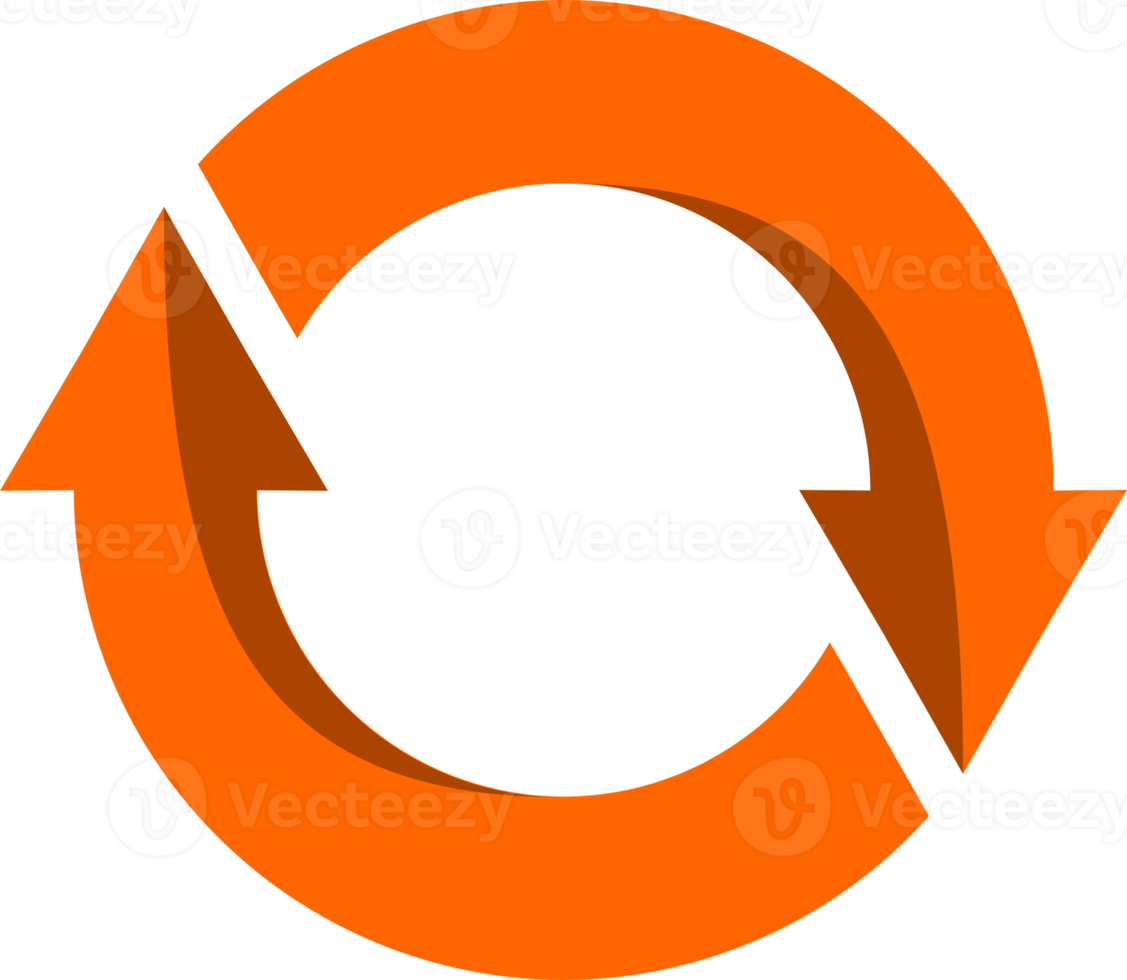 Orange circle arrow png