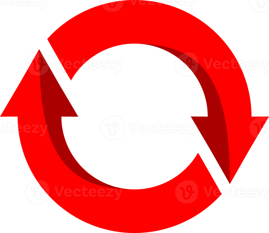 Red circle arrow png