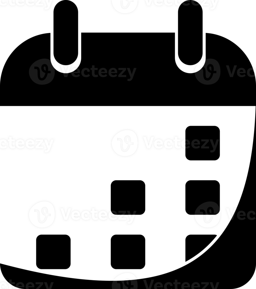 Black sign calender png