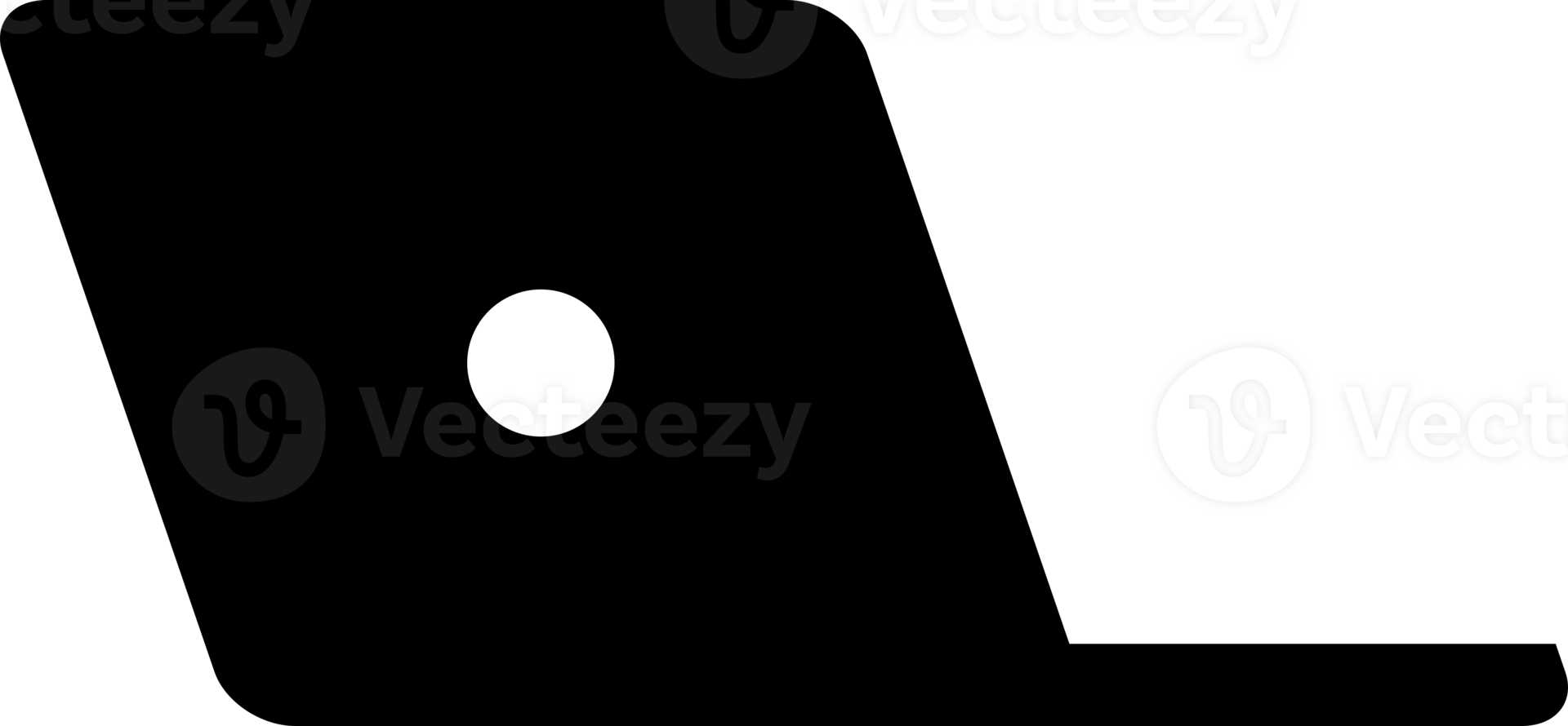 Black computer laptop png