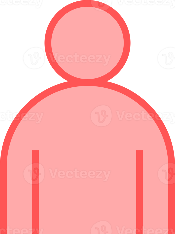 Pink profile people png