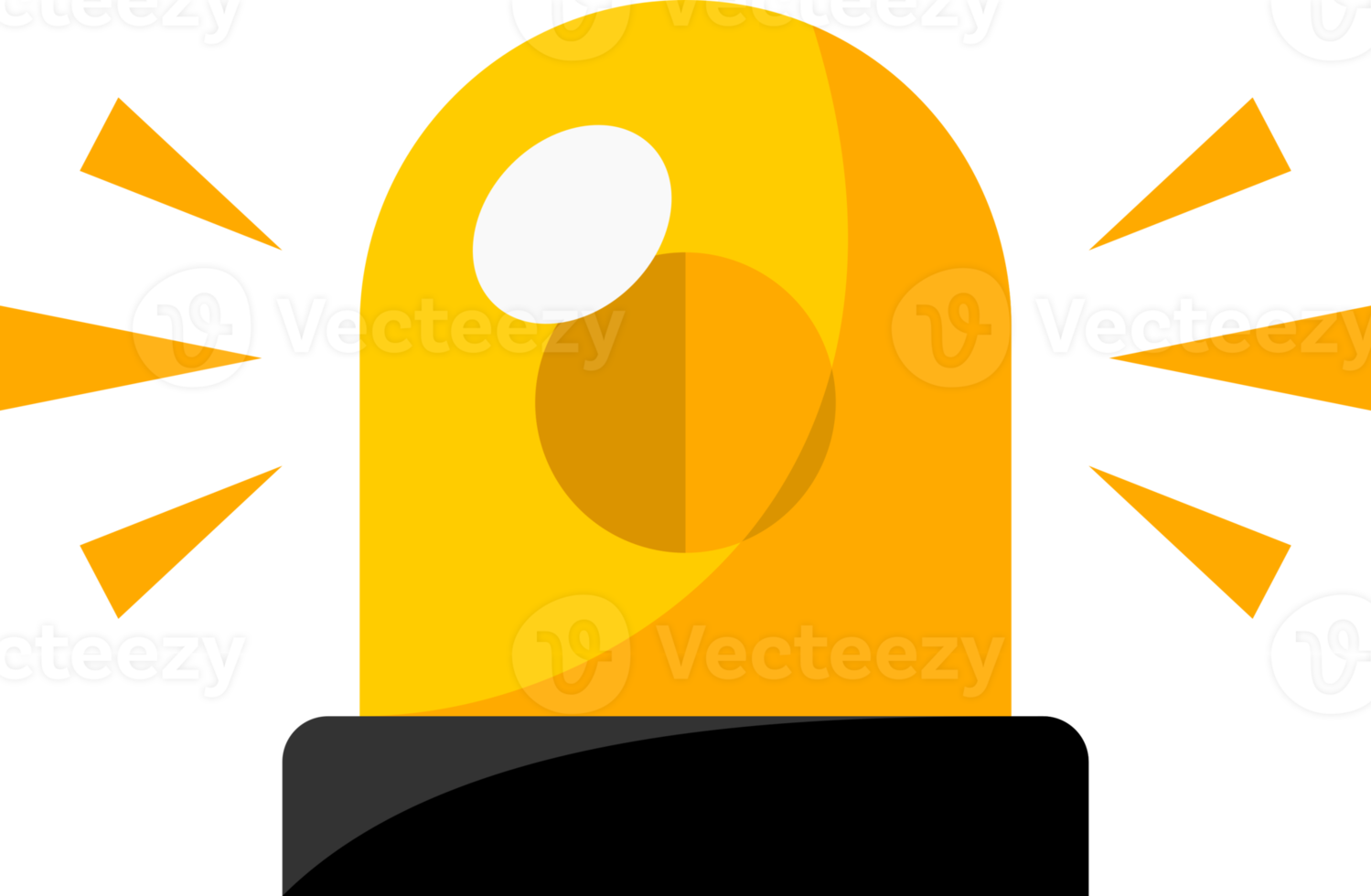 Icon yellow siren png