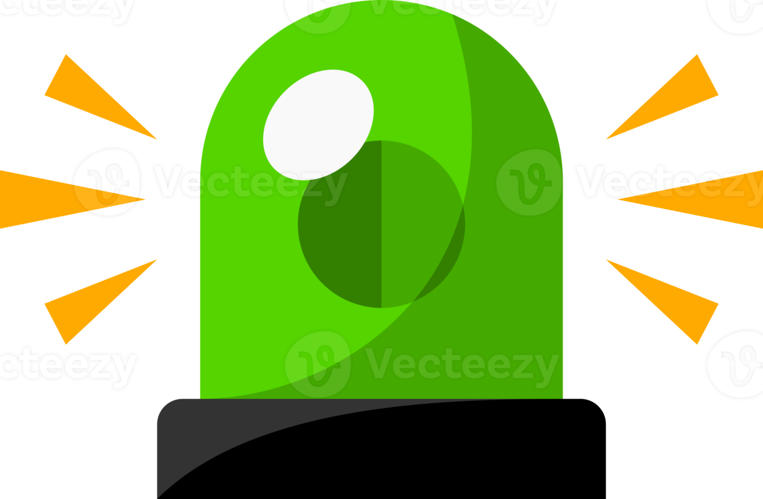 Icon green siren png