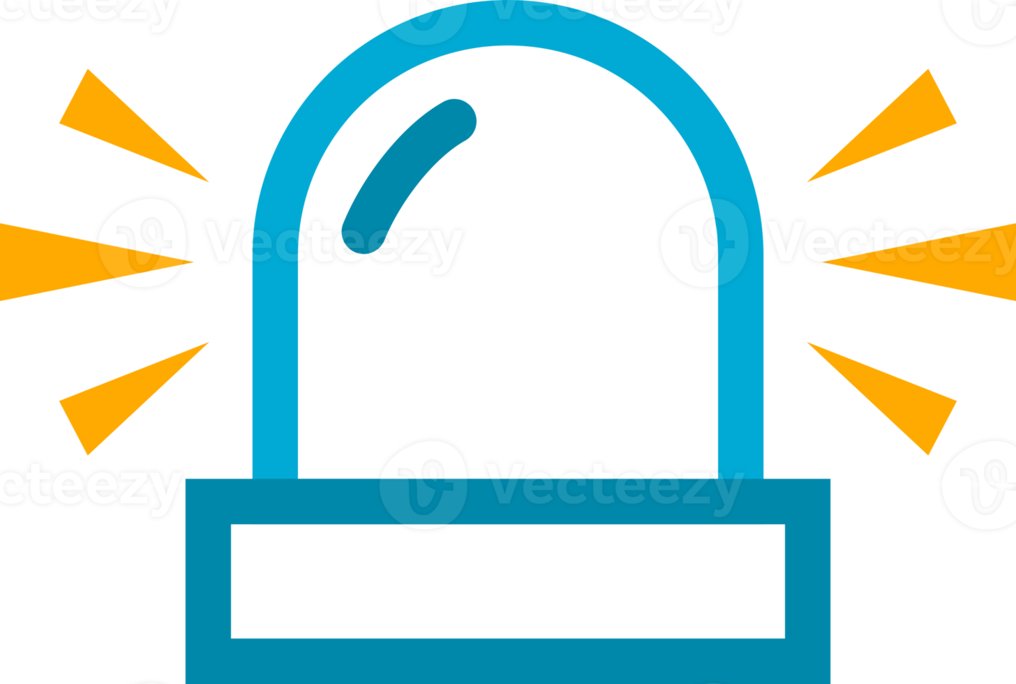 Blue icon line siren png