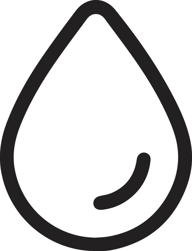black and white simple drop oil vector