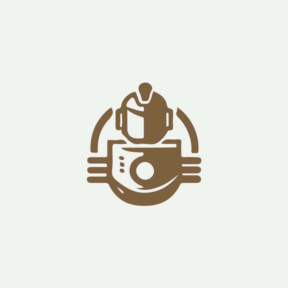 BotX pert Robot Logo Design vector