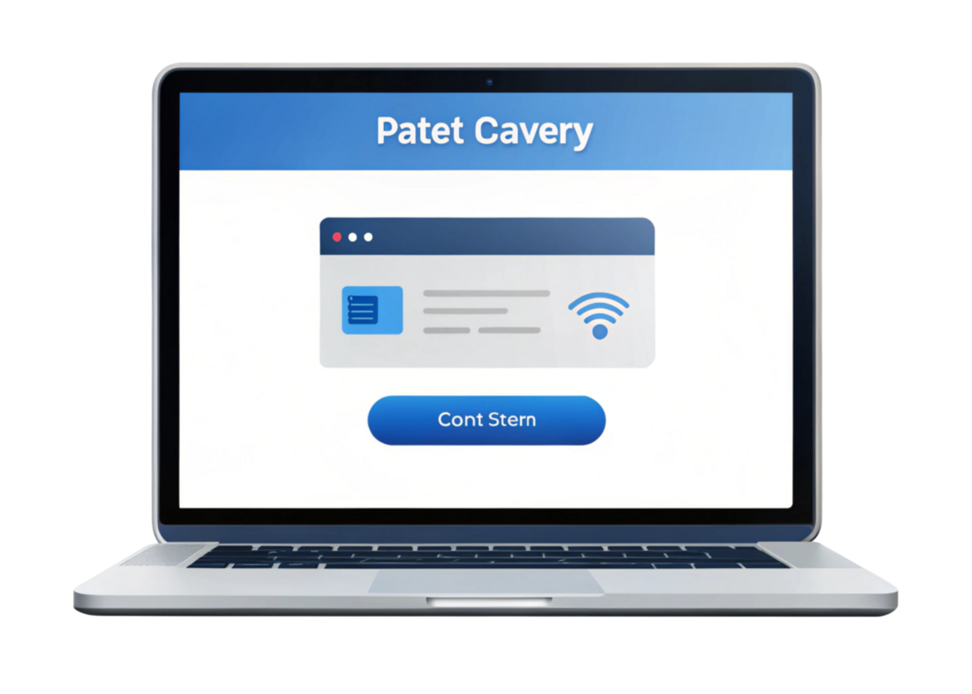 Professional payment gateway software on a laptop screen with icons for security, shopping, and navigation png