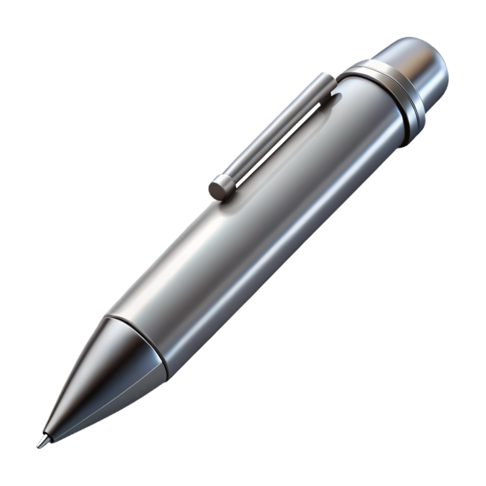 majestic intense vintage Mechanical pencil, metallic silver, leaextended, studio lighting, side view, photorealistic, isolateon transparent background,high-resolution product photography top-tier png