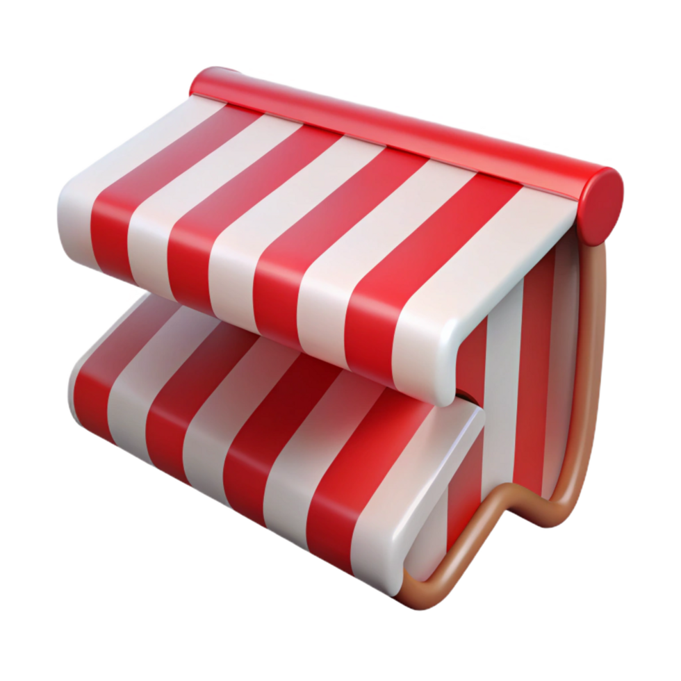 breathtaking peaceful renaissance Awning, stripefabric, reanwhite, extendeposition, soft lighting, side view, isolateon transparent background,high-resolution product photography luxury png