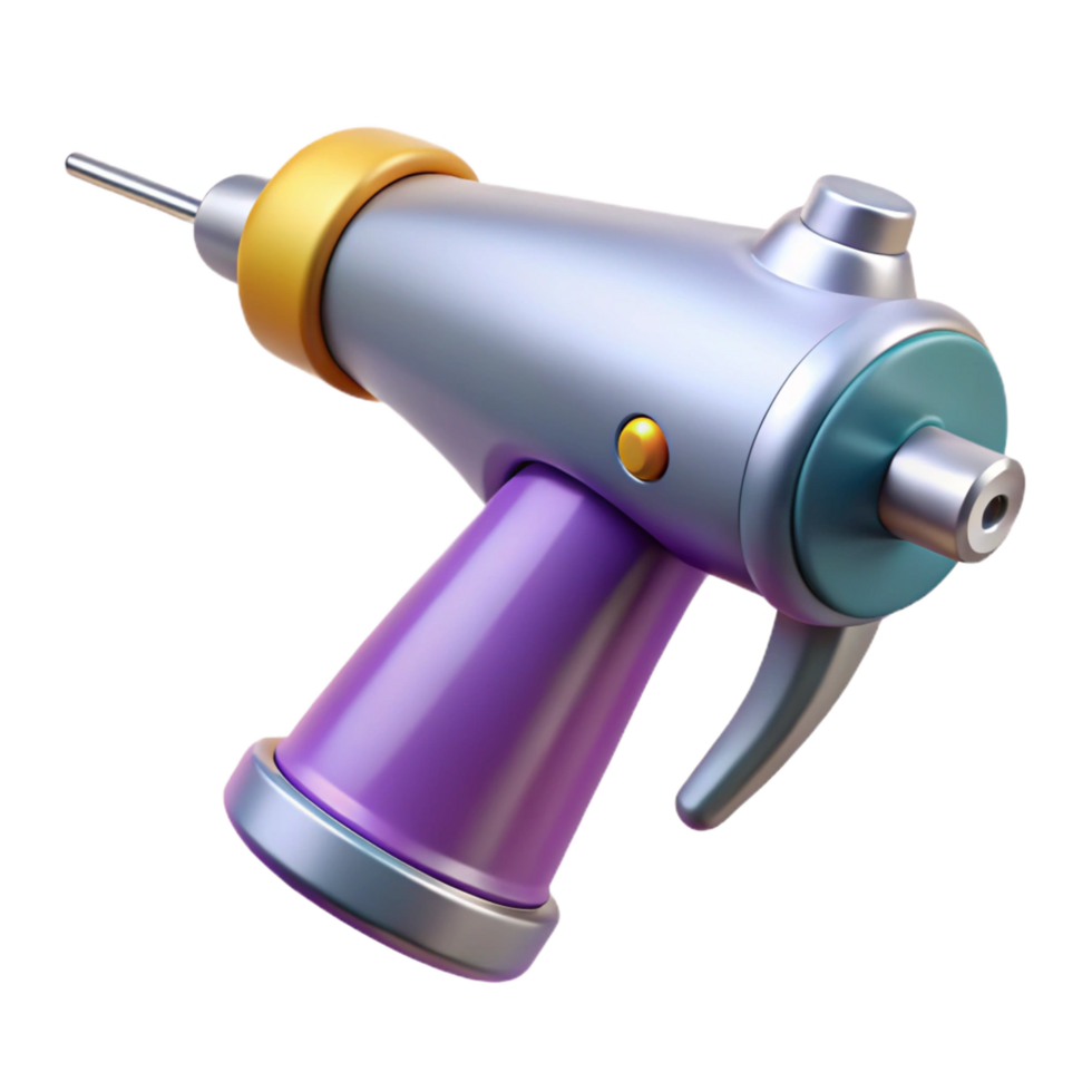 radiant bohemian Dental drill, high-speed, with attachebur, studio lighting, isolateon transparent background,high-resolution product photography masterfully captured png
