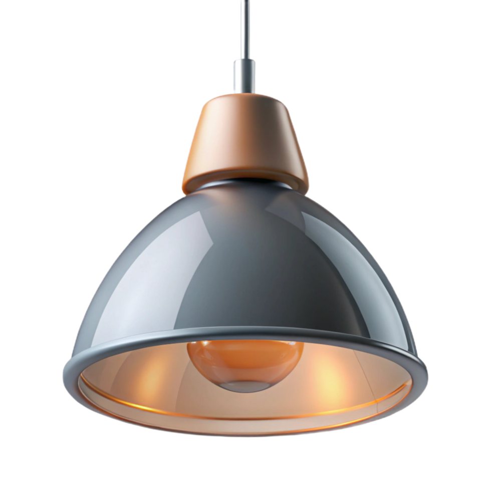 remarkable geometric Modern pendant light, glass anmetal, minimalist design, studio lighting, render, with transparent background,high-resolution product photography exclusive png