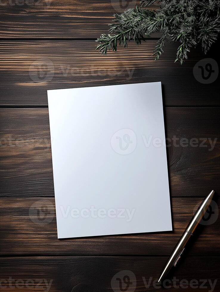 Premium Blank Flyer Mockup for Modern Design Applications photo
