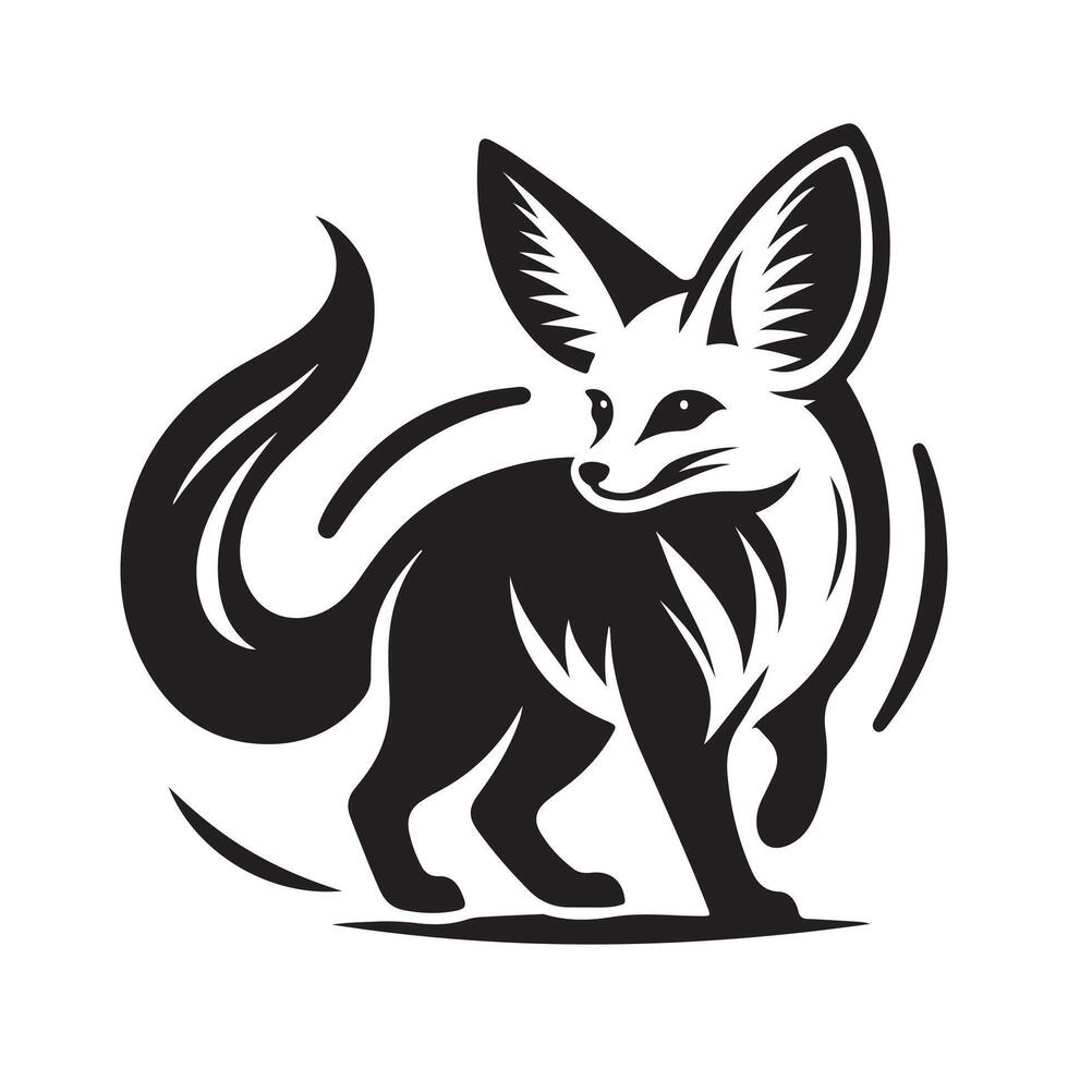 fennec fox art image vector