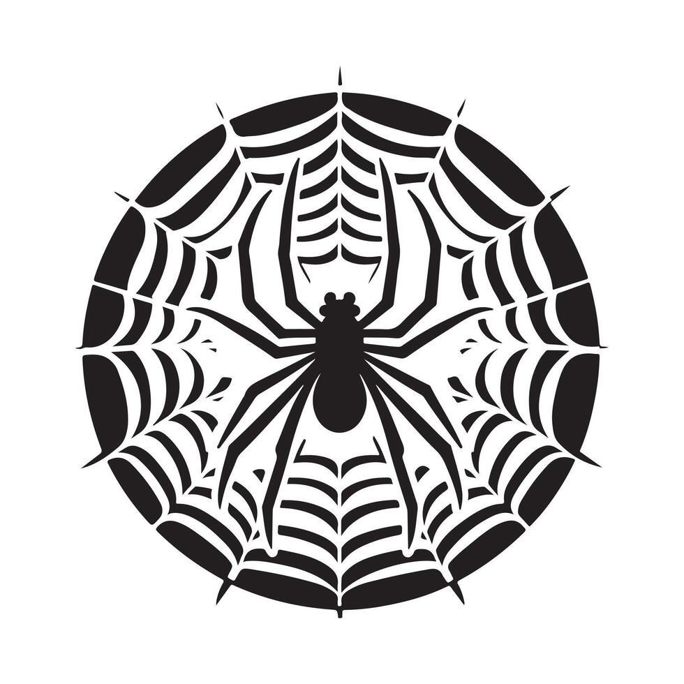 spider web outline vector