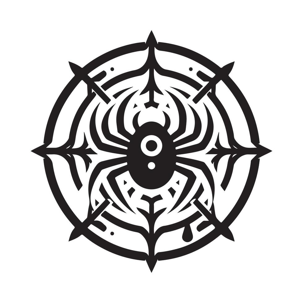 spider web web silhouette vector