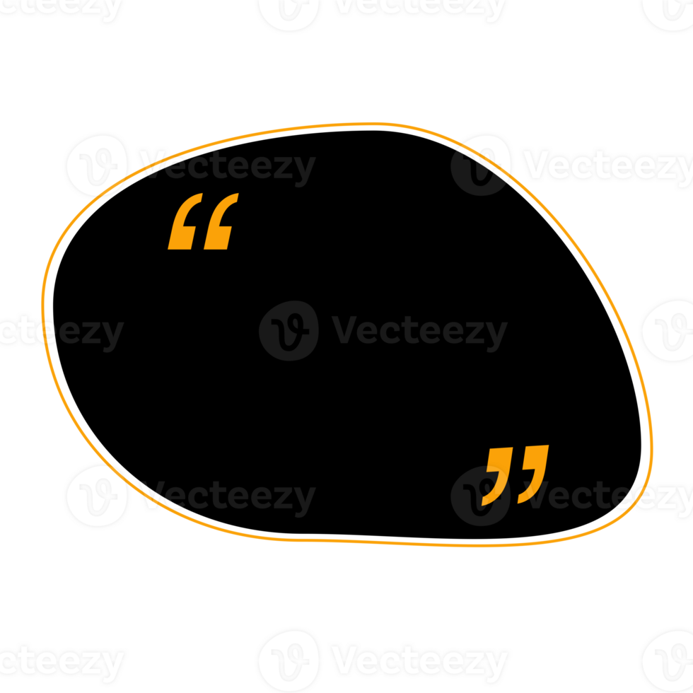 A black and yellow oval with two quotes on it png