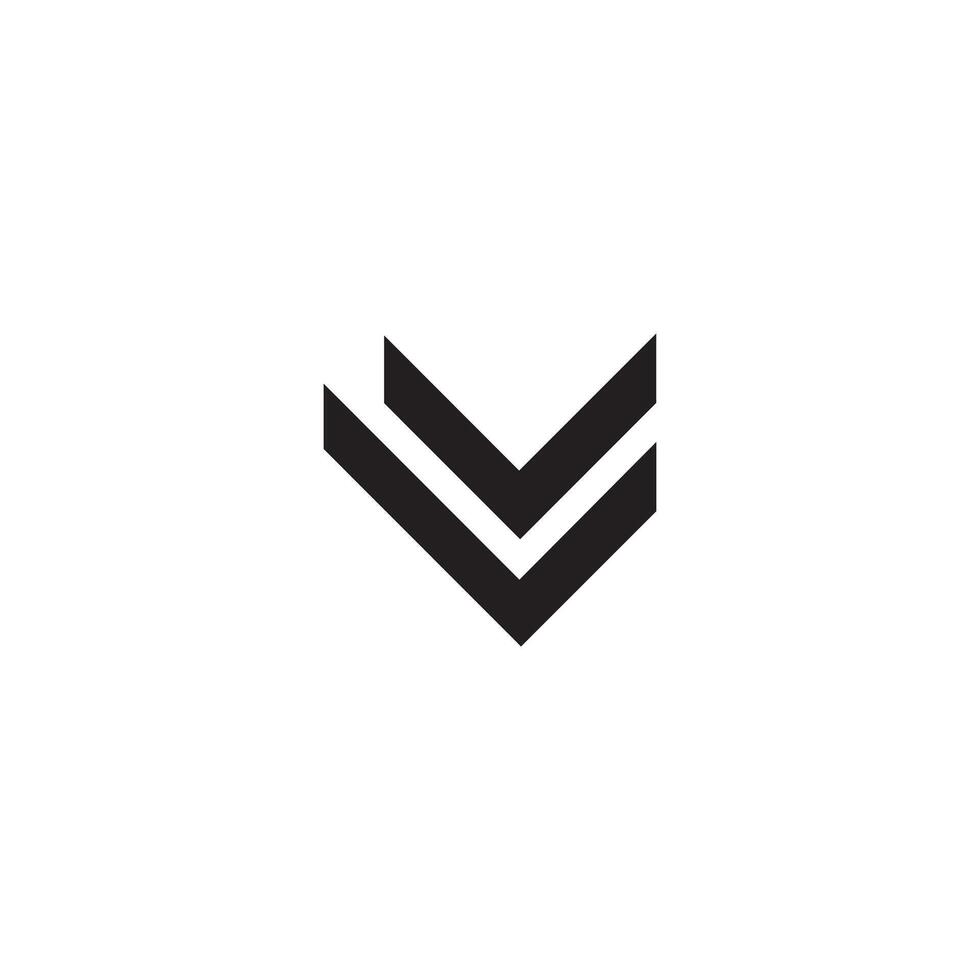 VL LV Letter monogram Logo Design Illustration. VL LV elegant and Professional icon design vector