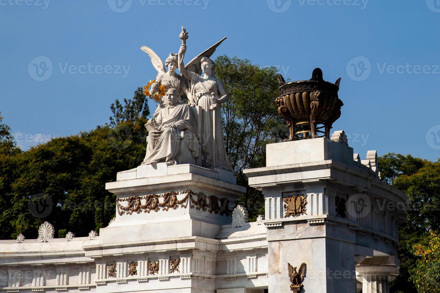 The Benito Juarez Hemicycle is located at the Alameda Central in Mexico City, dedicated to the former President of Mexico on September 18, 1910. photo