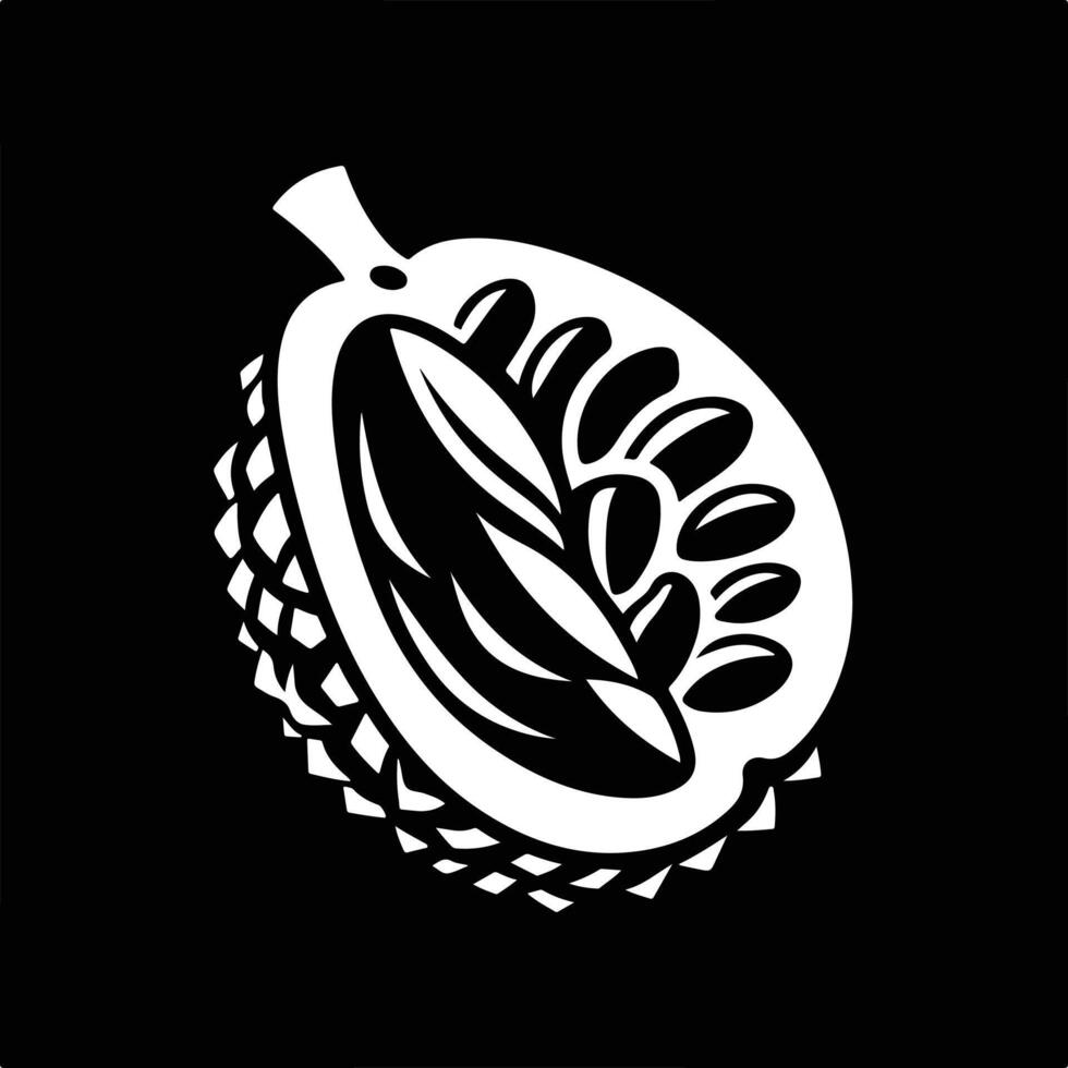 Jackfruit Tree with Leaves Vintage vector