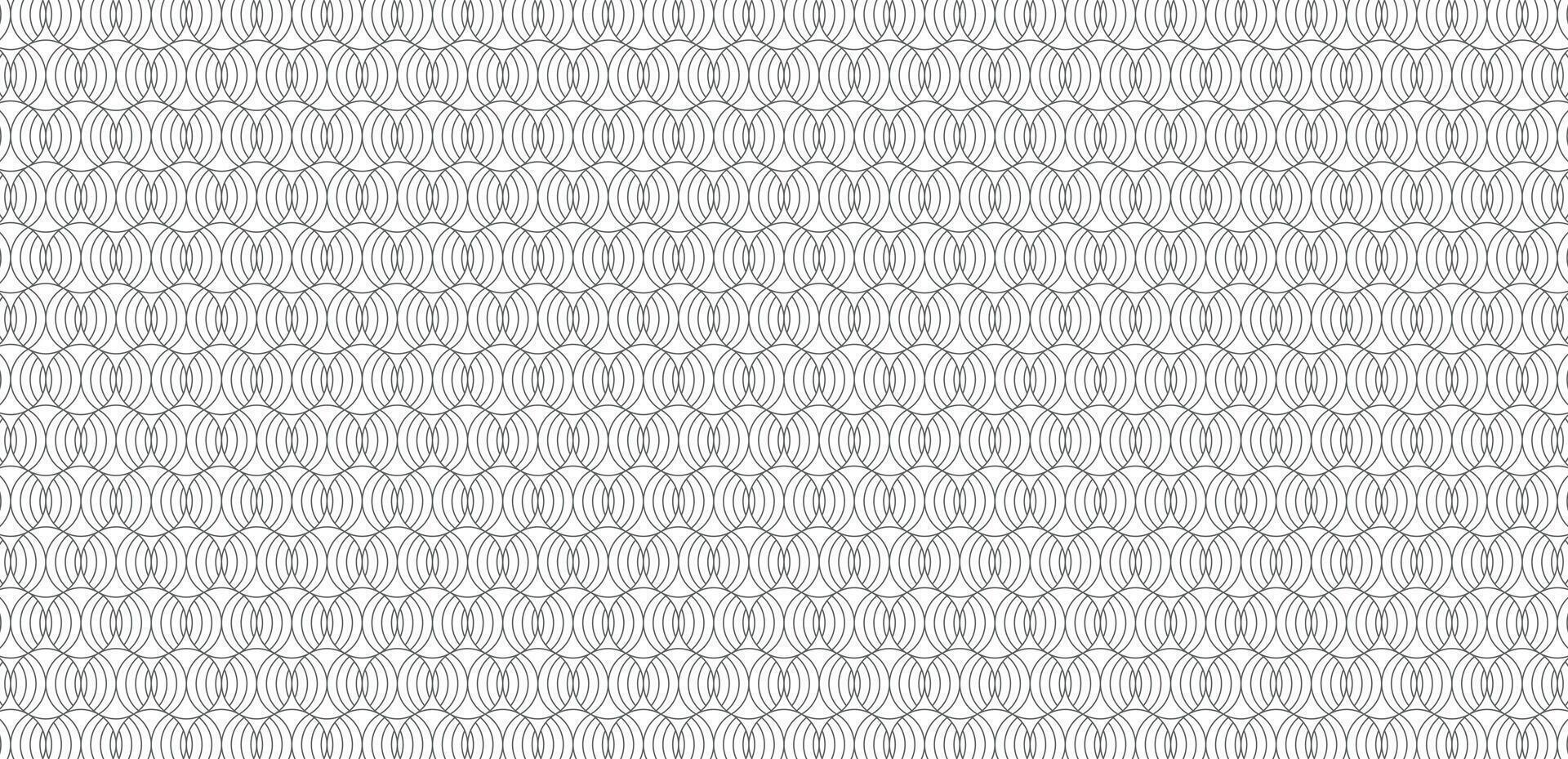 Jointfree geometric line art pattern with black color line and circle shape vector