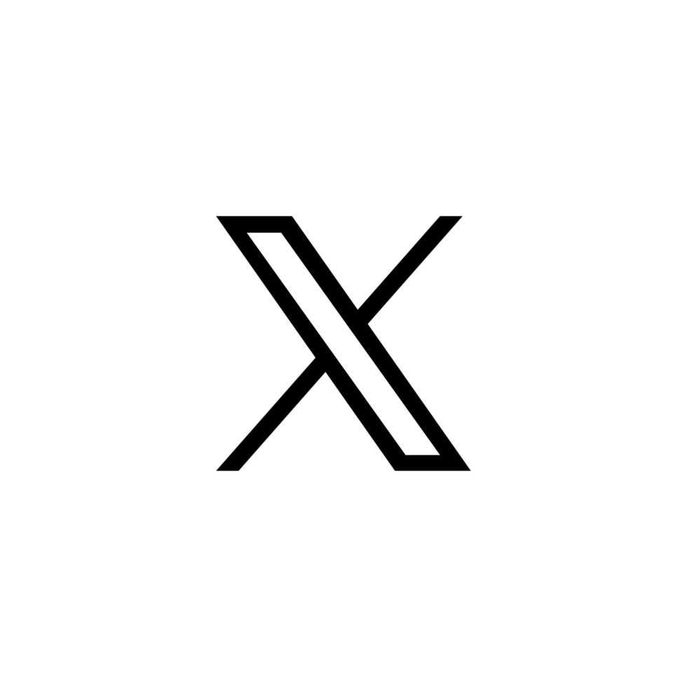 X Black Logo Icon X App Editable Transparent Background Premium Social Media Design for Digital Download png
