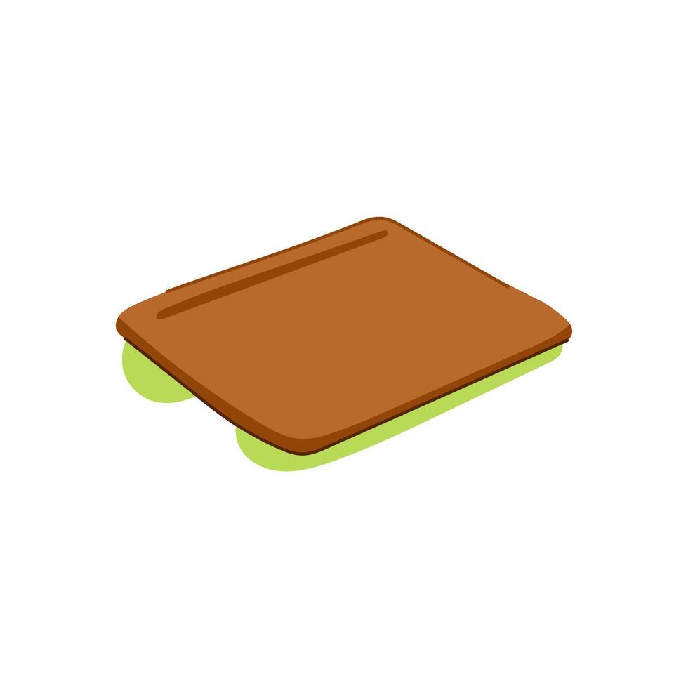 adjustable portable lap desk cartoon illustration vector