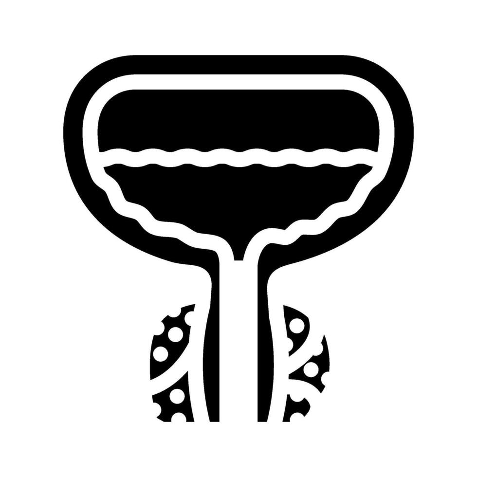 prostatectomy urology glyph icon illustration vector