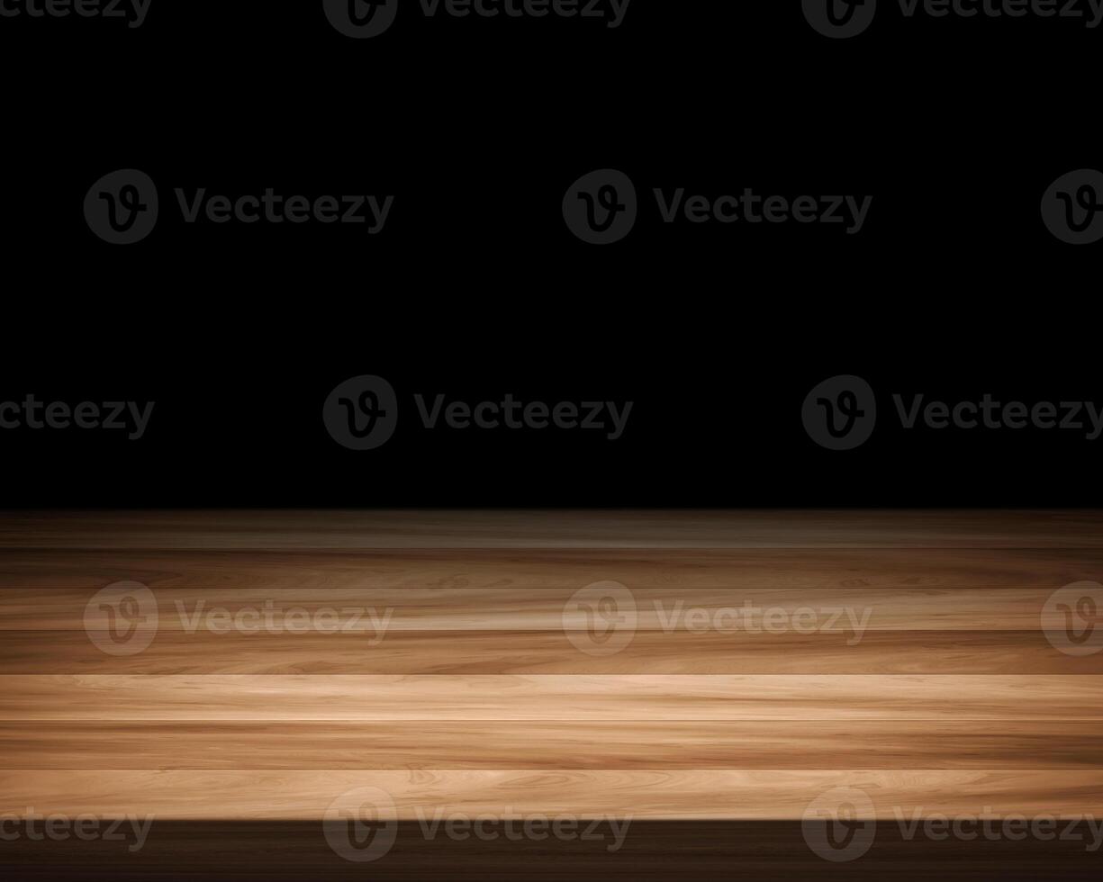Empty wooden table on dark background Empty Space for display your products13 photo