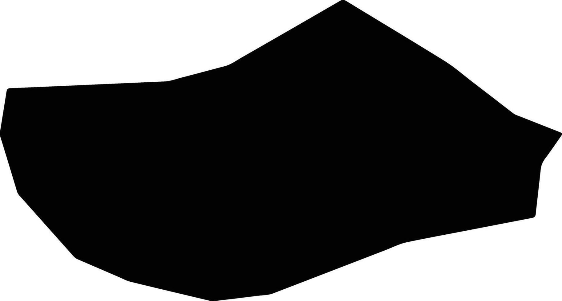 Derniere Riviere Morne Panache Saint Lucia silhouette map vector