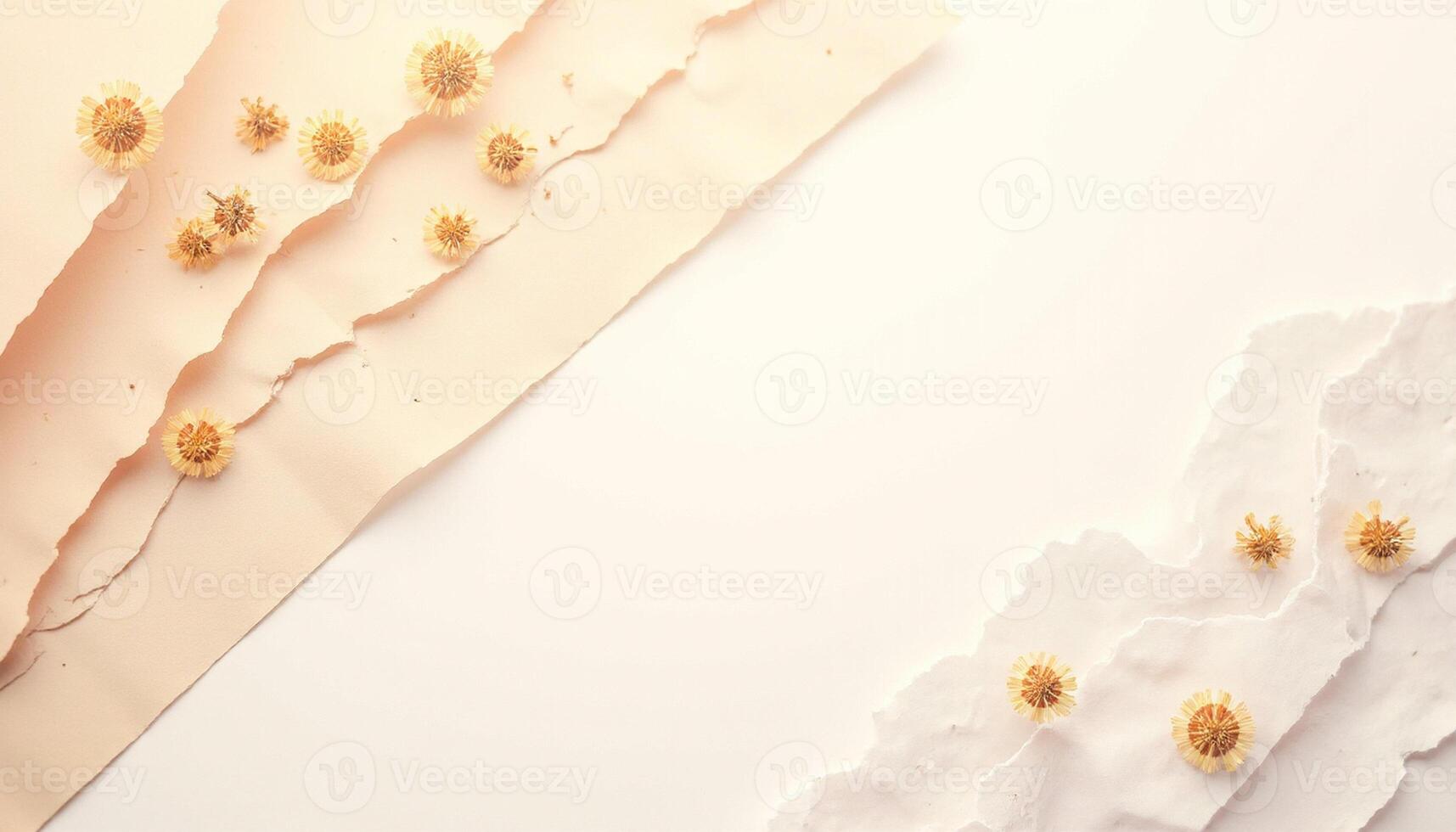 Cream Texture with Star Blossoms photo