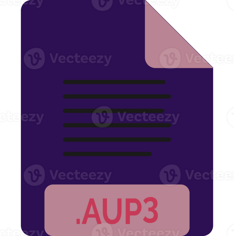 Aup3 File Icon Minimal png