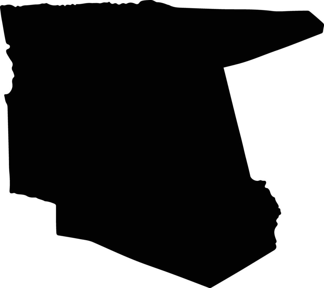 Nkayi Zimbabwe silhouette map vector