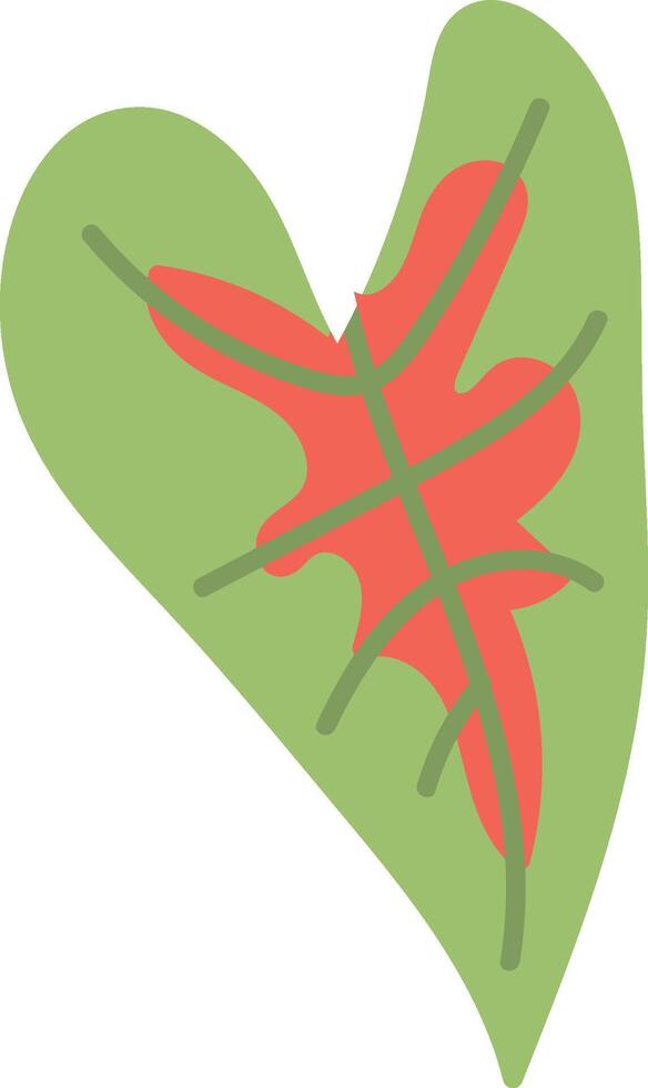 Tpopical Leaf Hand Drawn Style vector